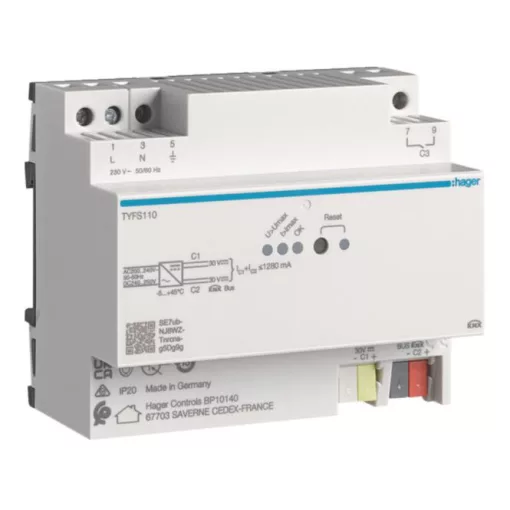 HAGER TYFS110 KNX busztápegység | 1280 mA