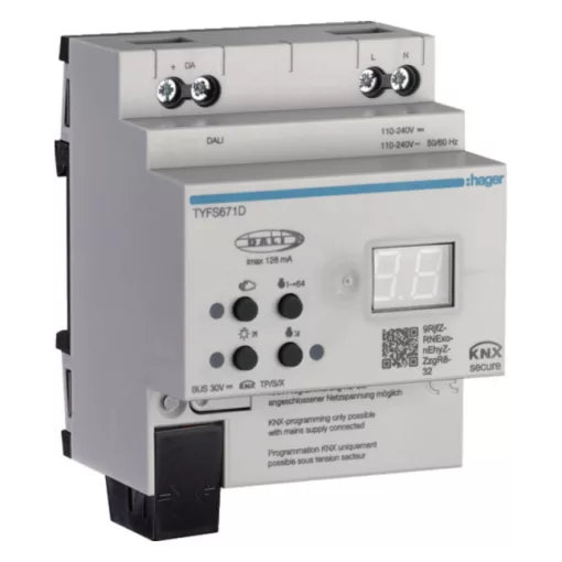 HAGER TYFS671D KNX/DALI-2 Gateway | 1-csatornás
