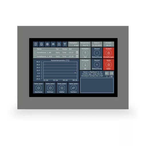 MDT VC-1001.04 TouchPanel VisuControl fali | 10 colos