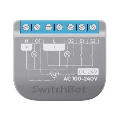   SWITCHBOT W5502320 Matter kapcsolóaktor UP | 2 kimenetes, áramméréssel