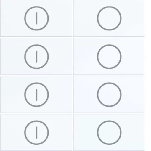HAGER WAK7148WG KNX Secure A.x/C.x tapintásérzékelő feltét | 8-csatornás, ON/OFF | fényes fehér