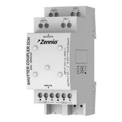 ZENNIO ZAC-SHUC2C redőnyaktor-csatoló | 2-csatornás