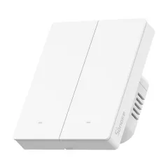  SONOFF ZBM5-2C-80W Zigbee tapintásérzékelő UP | 2-csatornás | matt fehér | 86x71 mm