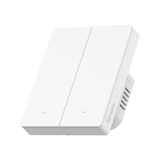 SONOFF ZBM5-2C-80W Zigbee tapintásérzékelő UP | 2-csatornás | matt fehér | 86x71 mm