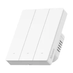   SONOFF ZBM5-3C-80W Zigbee tapintásérzékelő UP | 3-csatornás | matt fehér | 80x80 mm