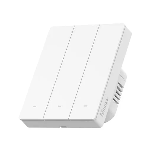 SONOFF ZBM5-3C-80W Zigbee tapintásérzékelő UP | 3-csatornás | matt fehér | 80x80 mm