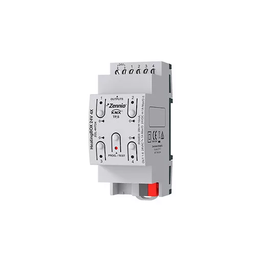 ZENNIO ZCL-4HT24 KNX fűtésaktor | 4-csatornás
