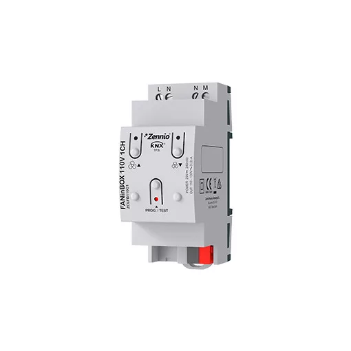 ZENNIO ZCLFB110C1 mennyezeti ventilátor vezérlő | 3 fokozatos, 110 V AC