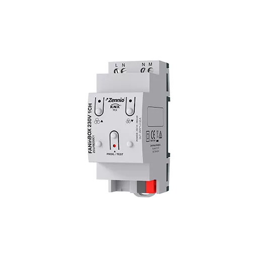 ZENNIO ZCLFB230C1 Mennyezeti ventilátor vezérlő | 3 fokozatos, 230 V AC
