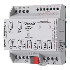 ZENNIO ZCLHP126V3 KNX Fan-Coil-aktor | 2-csatornás, Secure