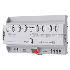 ZENNIO ZDI-DBDX4 KNX dimmaktor DIN sínre | 4-csatornás