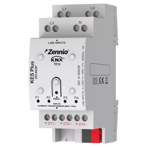 ZENNIO ZIO-KESP KNX energiamérő DIN | Standard