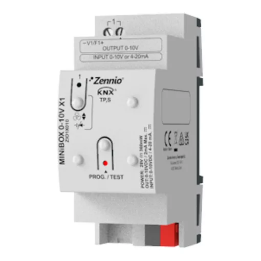 ZENNIO ZIO1X010 KNX univerzális aktor MINiBOX 0-10 V | 1 kimenetes