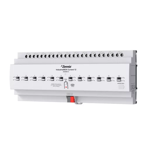 ZENNIO ZIOINBC12 KNX kapcsolóaktor IndustrialBOX | 12 kimenetes, 20 A C-terhelés