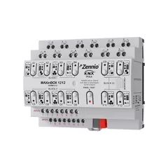   ZENNIO ZIOMB1212 KNX univerzális aktor MAXinBOX 16 A | 12 kimenetes, 12 bináris bemenet, secure