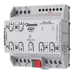   ZENNIO ZIOMB66V3 KNX univerzális aktor MINiBOX 16 A | 6 kimenetes, secure