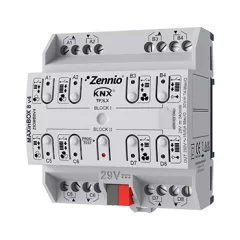   ZENNIO ZIOMB8V4 KNX univerzális aktor MAXinBOX 16 A | 8 kimenetes, Secure