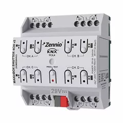 ZENNIO ZIOMBSH4V3 KNX redőnyaktor | 4-csatornás, Secure