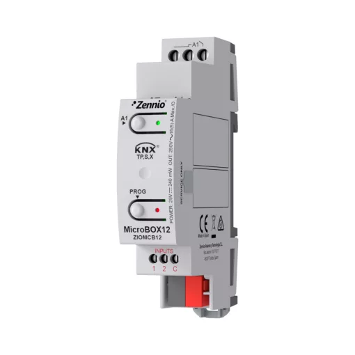 ZENNIO ZIOMCB12 KNX univerzális aktor MicroBox 16 A | 1 kimenetes, Secure