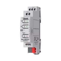   ZENNIO ZIOMCB22 KNX univerzális aktor MicroBox 16 A | 2 kimenetes, secure