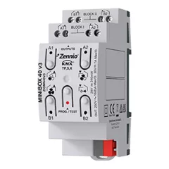   ZENNIO ZIOMN40V3 KNX univerzális aktor MINiBOX 16 A | 4 kimenetes, Secure