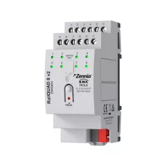   ZENNIO ZIORQ8V2 analóg-/digitális bemeneti modul DIN sínre | 8-csatornás, V2
