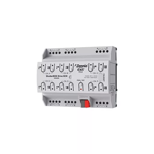 ZENNIO ZIOSHD6 ShutterBOX Drive | 6-csatornás, secure