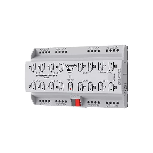 ZENNIO ZIOSHD8 ShutterBOX Drive | 8-csatornás, secure