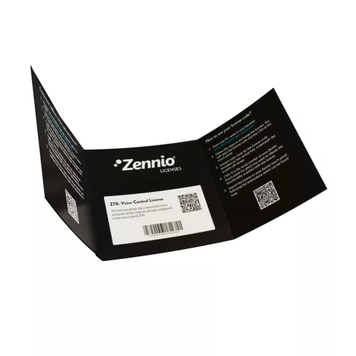 ZENNIO ZLICZVBX ZenVoice. Hangvezérlési licenc | Z50, Z70, Z100 készülékekhez, Remote-licenc szükséges