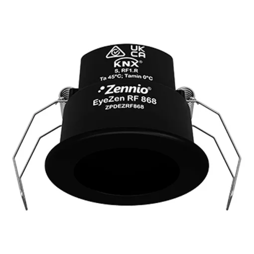 ZENNIO ZPDEZRF868A KNX RF mennyezeti mozgásérzékelő | fekete