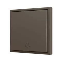   ZENNIO ZS701PB1DM Egyszeres tapintásérzékelő Soft ZS70 | 1 bináris bemenethez, csengő | mokka