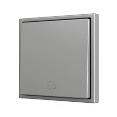   ZENNIO ZS701PB1DS Egyes tapintásérzékelő Soft ZS70 | 1 bináris bemenethez, csengő | ezüst