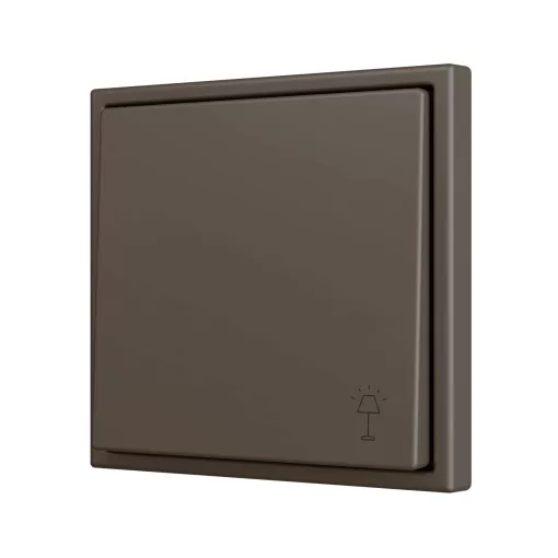 ZENNIO ZS701PB1MC egyszerű nyomógomb Soft ZS70 | 1 bináris bemenethez, egyedi dizájn | mokka