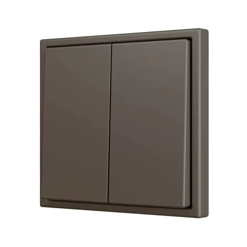 ZENNIO ZS702PB2M dupla tapintásérzékelő Soft ZS70 | 2 bináris bemenethez | mokka