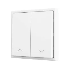   ZENNIO ZS702PB2S kettős nyomógomb Soft ZS70 | 2 bináris bemenethez | ezüst
