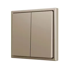   ZENNIO ZS702PB4C Dupla nyomógomb Soft ZS70 | 4 bináris bemenethez | pezsgő színű