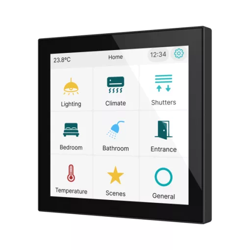 ZENNIO ZVICX40A KNX tapintásérzékelő CX40 | fekete