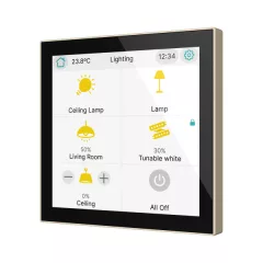 ZENNIO ZVICX40C KNX tapintásérzékelő CX40 | champagne