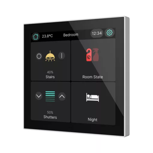 ZENNIO ZVICX40S KNX tapintásérzékelő CX40 | ezüst