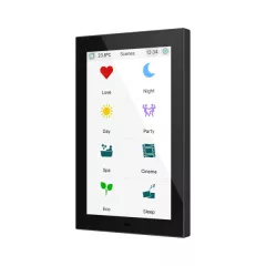   ZENNIO ZVICX50A KNX érintőpanel CX50 | Secure | fekete | 5 hüvelyk