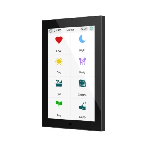 ZENNIO ZVICX50A KNX érintőpanel CX50 | Secure | fekete | 5 hüvelyk