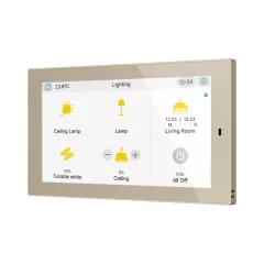   ZENNIO ZVICX50C KNX érintőpanel CX50 | Secure | champagne | 5 colos
