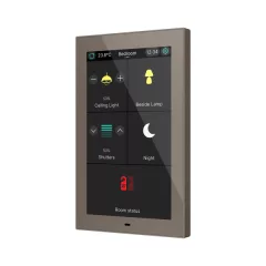   ZENNIO ZVICX50M KNX érintőpanel CX50 | Secure | mokka | 5 hüvelyk