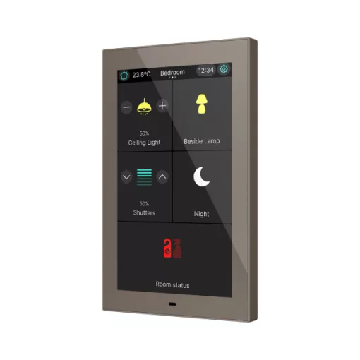 ZENNIO ZVICX50M KNX érintőpanel CX50 | Secure | mokka | 5 hüvelyk