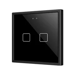   ZENNIO ZVIF70X2A KNX tapintásérzékelő Flat 70 | 2 kimenetes | fekete