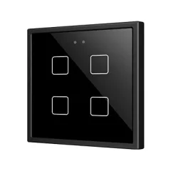   ZENNIO ZVIF70X4A KNX tapintásérzékelő Flat 70 | 4-csatornás | fekete