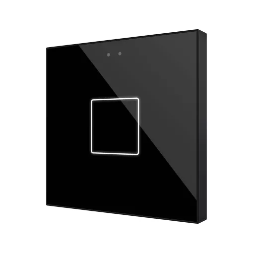 ZENNIO ZVIFR1A KNX tapintásérzékelő Flat RGB | 1 kimenetes | fekete