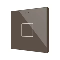   ZENNIO ZVIFR1M KNX tapintásérzékelő Flat RGB | 1-csatornás | mokka