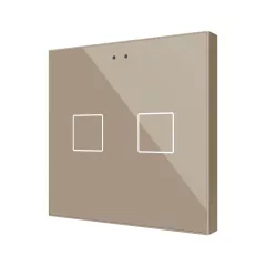   ZENNIO ZVIFR2C KNX tapintásérzékelő Flat RGB | 2-csatornás | champagne