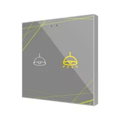   ZENNIO ZVIFR2C360 KNX tapintásérzékelő Flat RGB | 2-csatornás | 360° custom